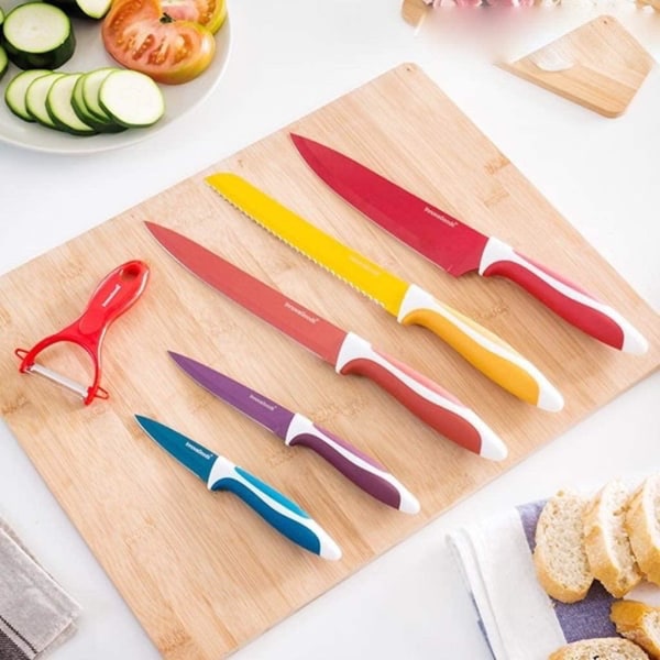 Knivsæt med Kartoffelskræller - Farve Multicolor