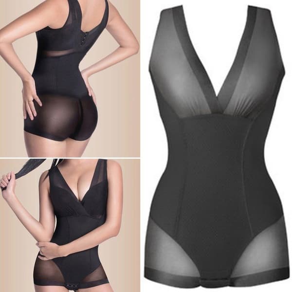 Shapewear Slankende Undertøj, Sort - Størrelse L Black L