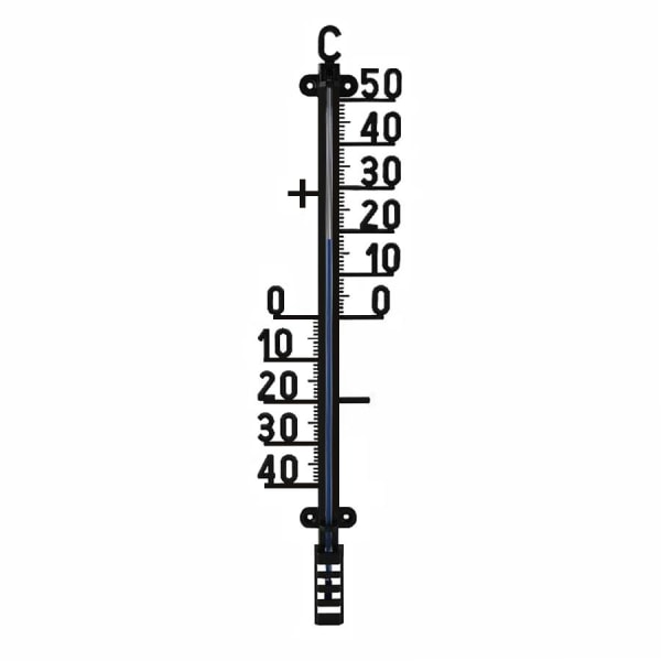 Väggtermometer i Plast - Svart Svart