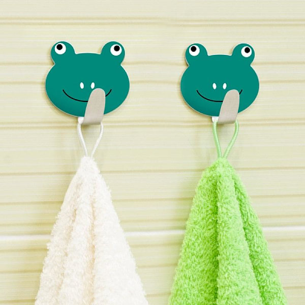 Tatkraft, Frogs - Vidhäftande Krokar, 2-pack Grön