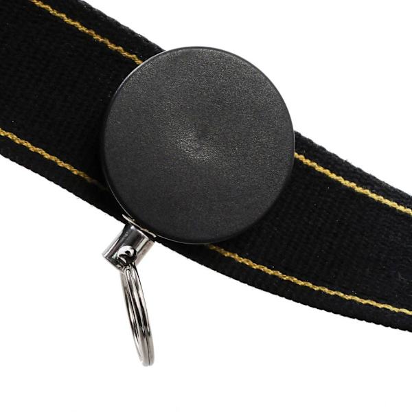Nyckelhållare med Jojo-funktion - Svart Silver one size