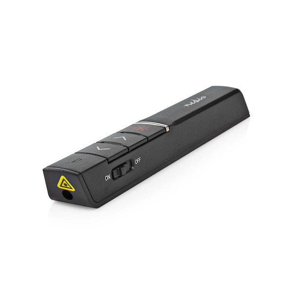 Præsentør | Laser pointer rækkevidde op til: 100 m | Trådløs rækkevidde op til: 30 m | Sort