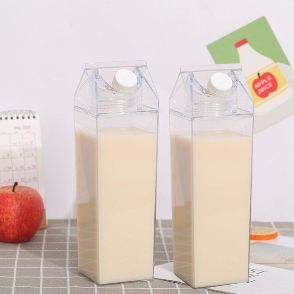 Muovipullo - maitotölkki - 1000 ml Transparent