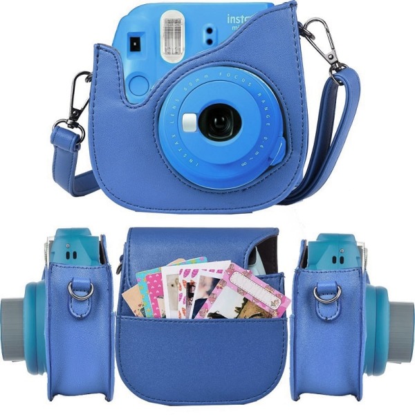 Kamerataske til Fujifilm Instax Mini 9/8/8+, Cobalt Blue Blue