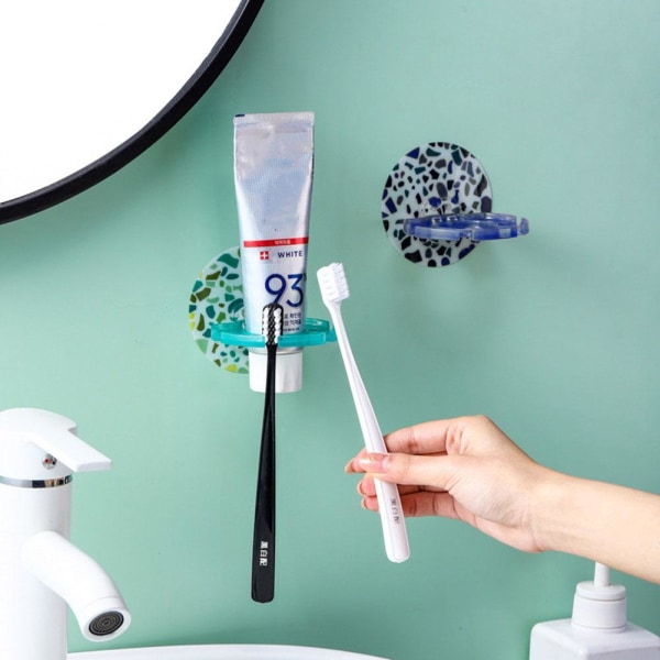 Vægmonteret holder tandpasta og tandbørste - Blå Multicolor f5ba | Multicolor | 20 Fyndiq