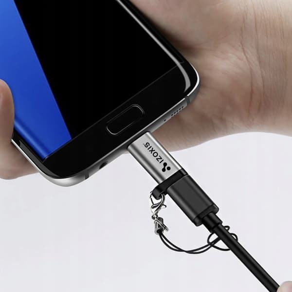 Micro USB 2.0 til USB C-adapter Grey