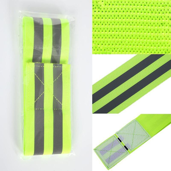 2x Elastiska Reflexband - Gul Gul
