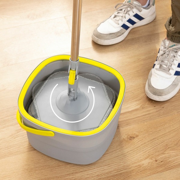 Itsepuhdistuva moppi, jossa on vedenerotusämpäri Multicolor