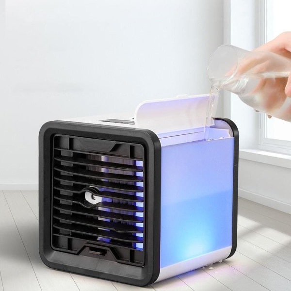 Mini Luftkøler med LED White