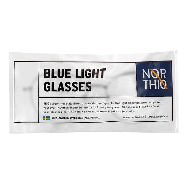 Northio, Anti Blue Light Glasögon - Måne - Silver Silver one size