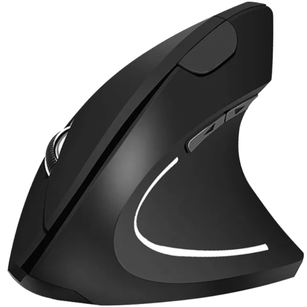 Pystysuuntainen tietokoneen hiiri - ergonominen - langaton Black