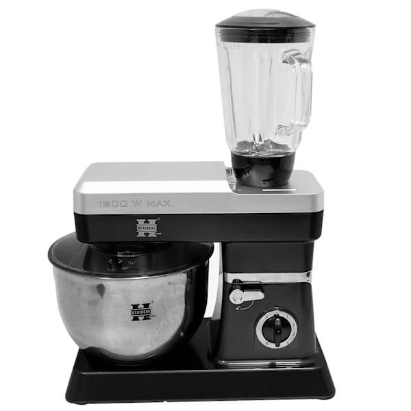 Stand Mixer, Köksmaskin 1200W - 6,5 liter Svart