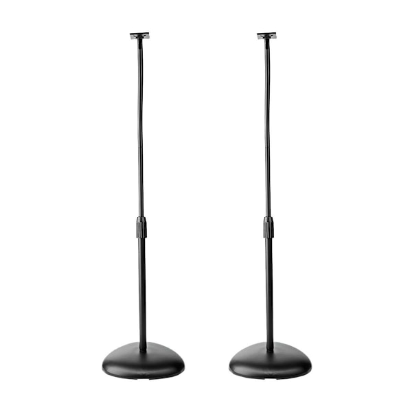2x Golvstativ för Högtalare Svart