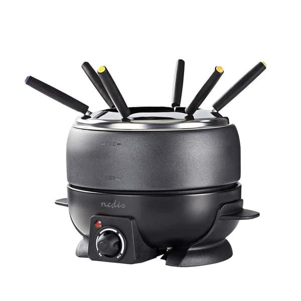 Fondue-astia 6x haarukalla Black