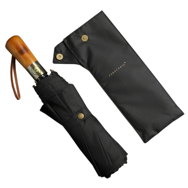 Paraply, Kompakt - 115 cm - Sort Black