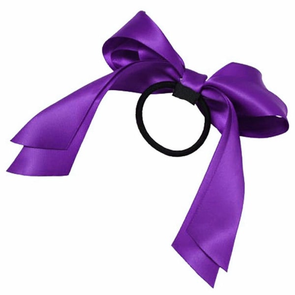 Tofs med sidenrosett - Lila Lila one size