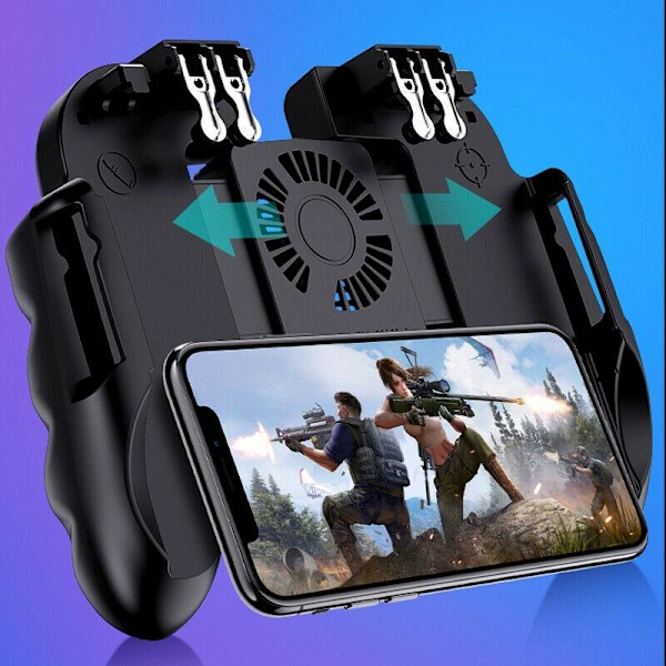 Handkontroll till PUBG Mobile - Svart Svart