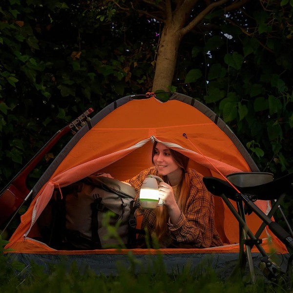 Campinglampe og Powerbank - 1500 mAh Grey