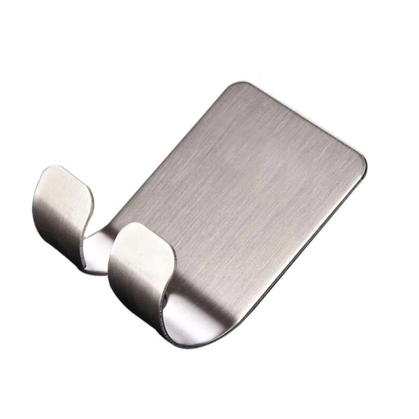Självhäftande hängare i rostfritt stål Silver