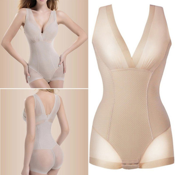 Shapewear Kroppsformande Underkläder, Beige - Storlek XXL Beige XXL