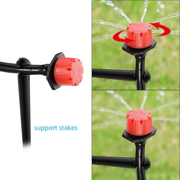 Bevattningssystem för 6 Växter - Komplett Kit Svart
