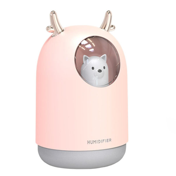 Luftfuktare med Djurfigur, 30 cl - Rosa Rosa