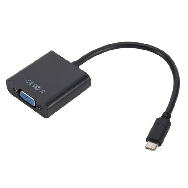 USB-C til VGA Adapter Black