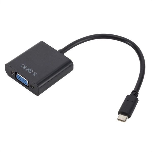 USB-C till VGA Adapter Svart