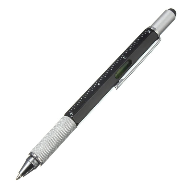 6-i-1 Multifunktionell Penna för Hemmafixaren - Svart Svart