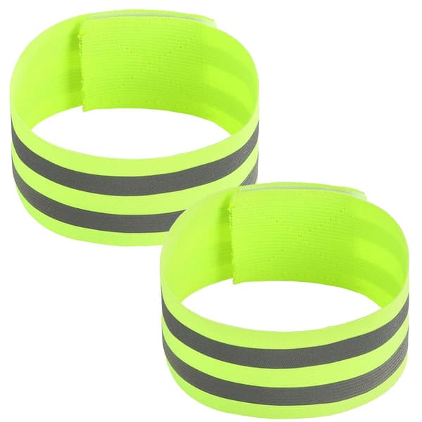 2x Elastiset Heijastavat Nauhat - Keltainen Yellow