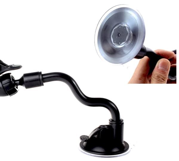 Matkapuhelinpidike imukupilla autoon Black