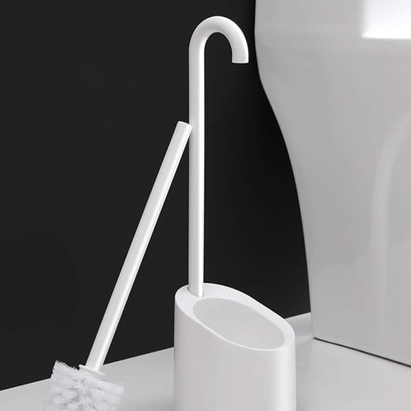 Toalettborste med magnetisk hållare Vit