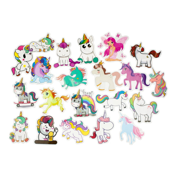 Storpack Klistermärken och Dekaler - Unicorn #1 multifärg