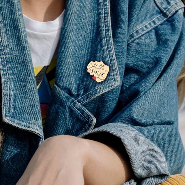 3x Emaljpins - Feminism multifärg