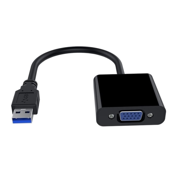 USB 3.0 til VGA Adapter - Sort Black