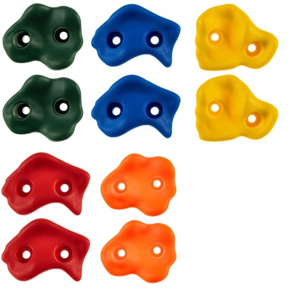 Klätterstenar - Klättring för Barn - 10 st multifärg