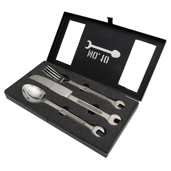 Kombinerat Bestick- och Skiftnyckelset Silver