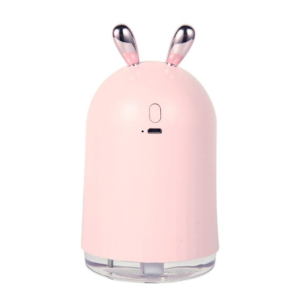 Ilmankostutin, Kaniini Kellolla, 25 cl - Vaaleanpunainen Pink