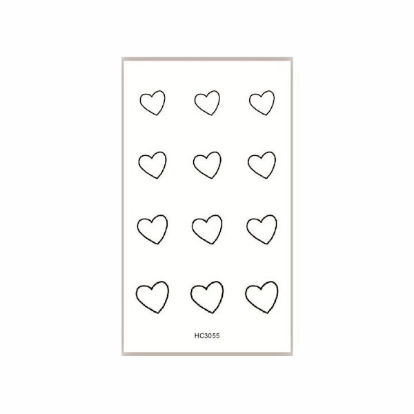 Temporär Tatuering – Hjärtformad Design Guld