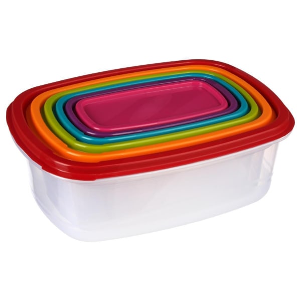 Värikkäitä säilytyslaatikoita 6-pakkauksessa - monivärisiä Multicolor