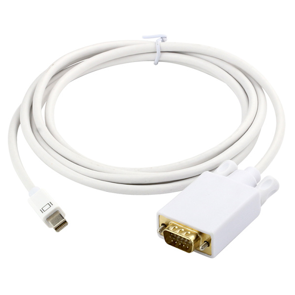 1.8 m Mini displayport till VGA Vit