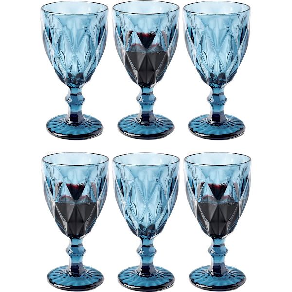 Vintage viinilasi 240ml - 6-pack Blue