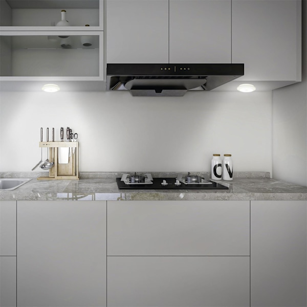 2x Cob Led-Valot Kaukosäätimellä White
