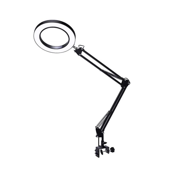 Förstoringsglas med LED-lampor Svart