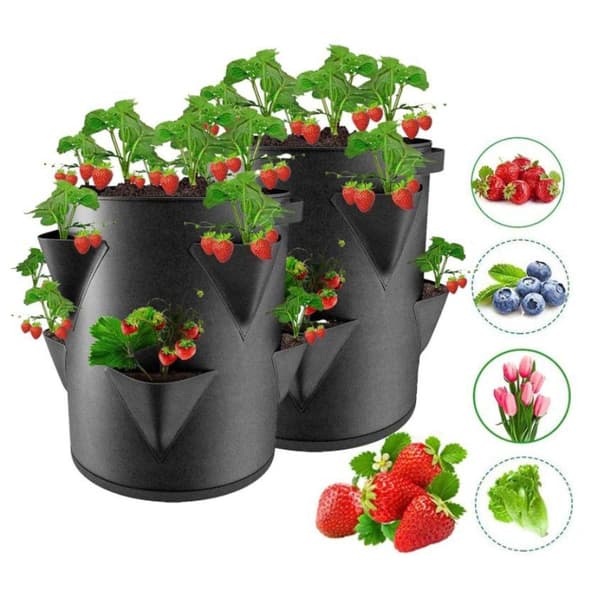 Dyrkningspose - flere åbninger - 26,5 liter 30x35cm Black