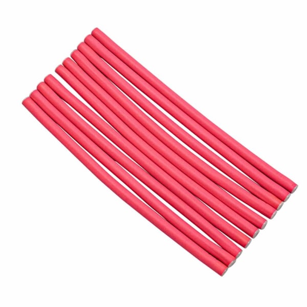 10x Fleksible Hårspiraler - 3 cm Pink