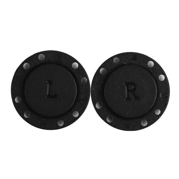 Magnetisk knap - sort - 22 mm Black