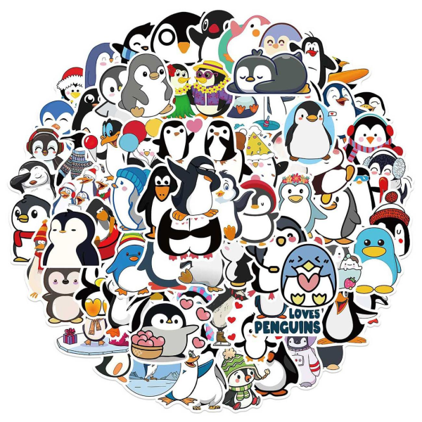 Megapakke med Klistermærker - Pingviner Multicolor
