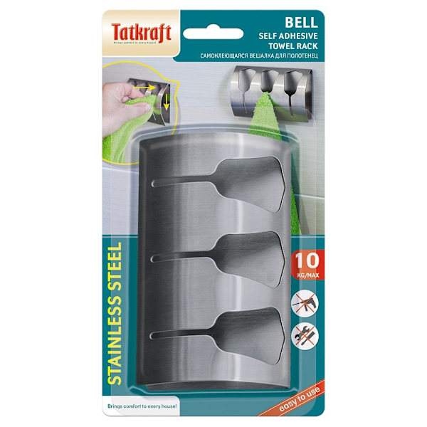 Tatkraft, Bell - Handdukshängare Silver