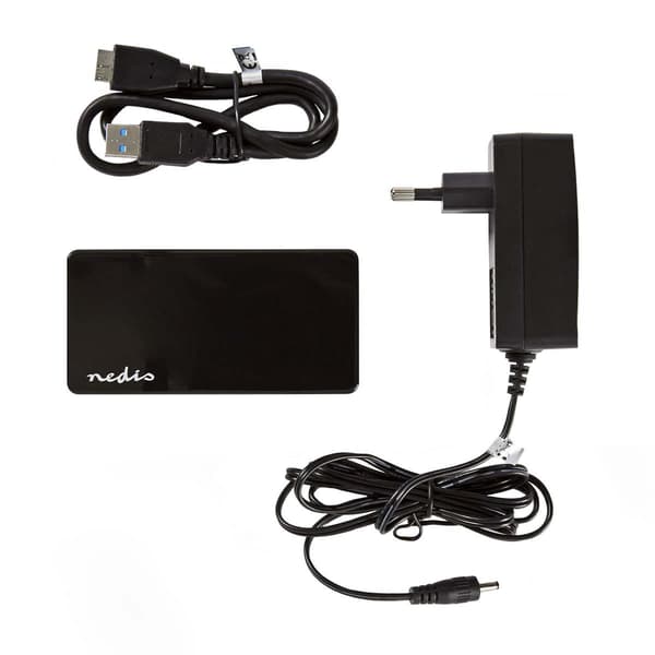 USB-Hub med 4 Portar Svart